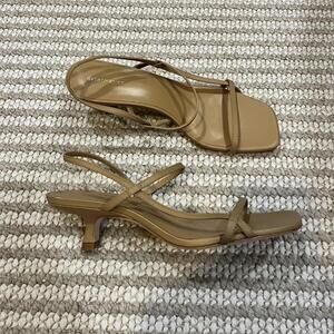 Reformation Serenity Bare Kitten Heel Sandal